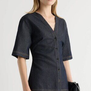 Modern Citizen Emma Cinch-Waist Denim Shacket| S | NEW UNWORN| RRP $142 |